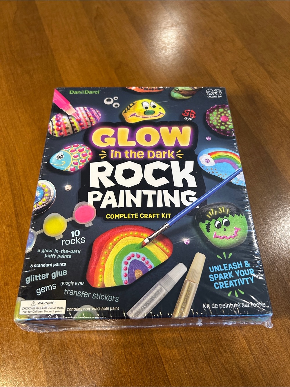 Glow in the Dark Rock Painting Kit - Multicolor